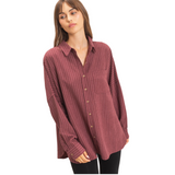 Grace Striped Button Up