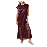 Wrenn Lace Burgundy Dress