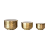 Hammered Aluminum Container