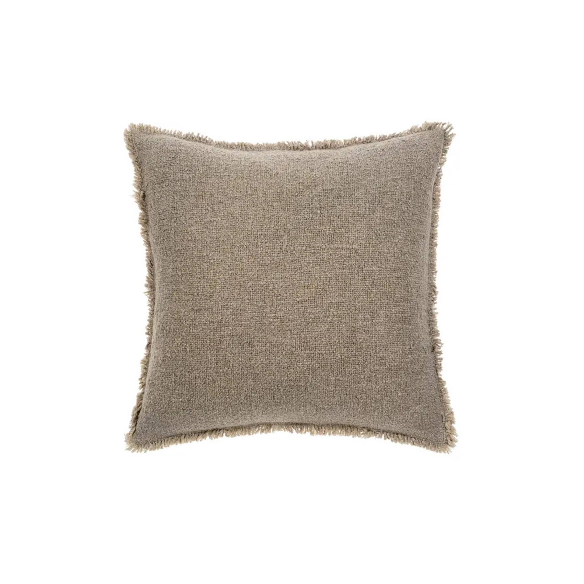 Boucle Fringe Pillow 20x20