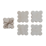 Travertine Scalloped Coasters