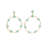 Amazonite Statement Hoops