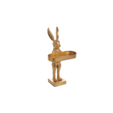 Gold Rabbit with Tray