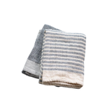 Blue Striped Towels s/2