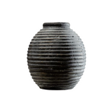 Black Terracotta Lined Vase