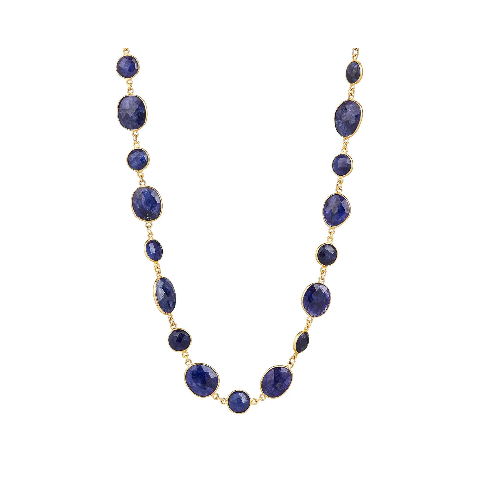 Gemstone Bezel Necklace