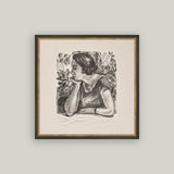 Woman Resting on her Arm Art