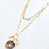 Astrid Abalone Charm Necklace