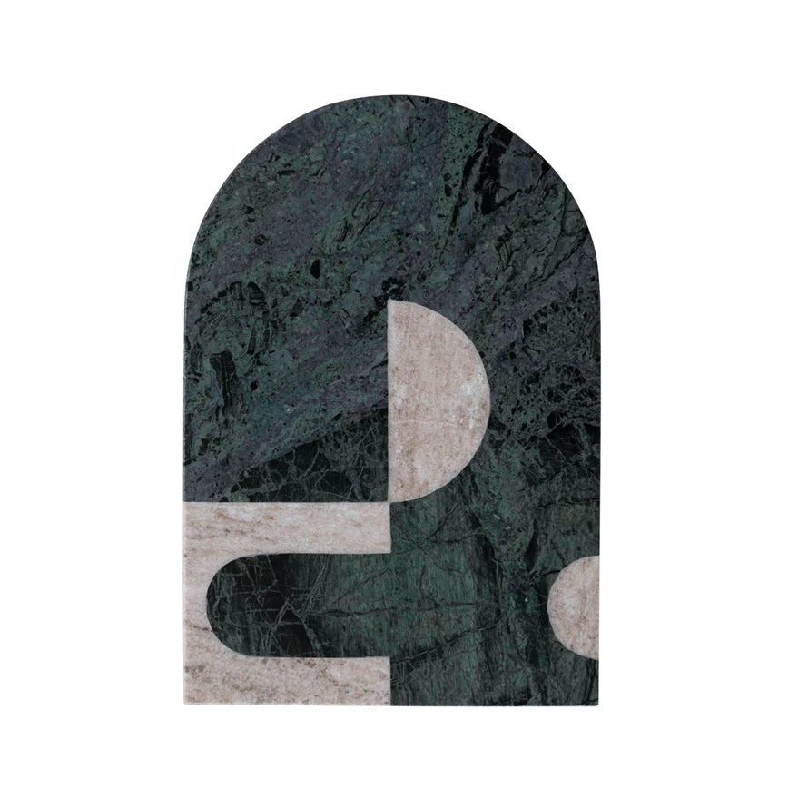 Abstract Green Marble Cutting Board