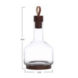 Glass Carafe with Wooden Base