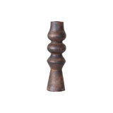 Walnut Carved Taper Holder