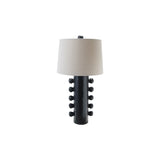 Black Stoneware Table Lamp