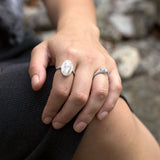 Rainbow Moonstone Ring