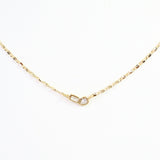 Minden Teardrop Baguette Necklace
