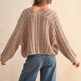 Kait Cable Knit Cardigan