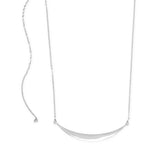 Silver Crescent Necklace