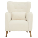 Boucle Wingback Accent Chair