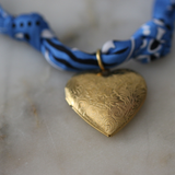 Blue Skies Scarf Necklace