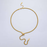 Snake Lariat Necklace