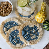 Coastal Fringe Coasters- Set/4