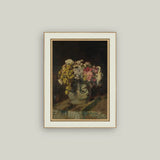 Vase of Pink & Yellow Flowers Art