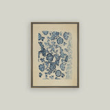 Blue Textile Pattern Art