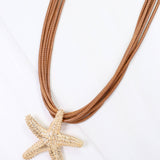 Lancaster Starfish Cord Necklace