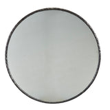 Metal Edge Round Mirror 51"