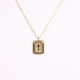 Johns Creek Cross Plate Necklace