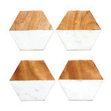 Marble Hexagon Coasters