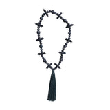 Black Tassel Wooden Beads