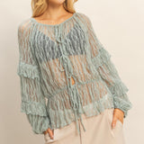 Scarlet Aqua Blouse