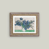 Blue Irises in Vase Art