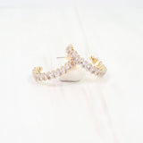 Holdenville Crystal Hoop Earrings