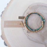 Gemstone Double Wrap Bracelet