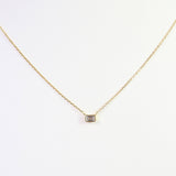 Lincoln CZ Baguette Necklace