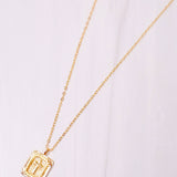 Johns Creek Cross Plate Necklace
