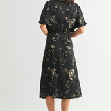 Mia Abstract Midi Dress
