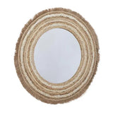 Round Fringe Wall Mirror