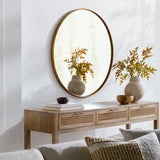 Georgine Gold Wood Mirror