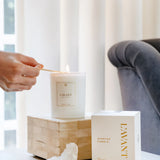 White Candle 8oz - Fresh Linen